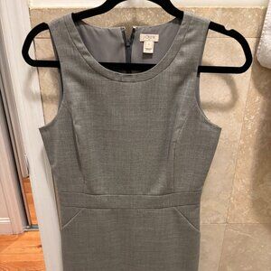 Jcrew Grey Sheath Dress